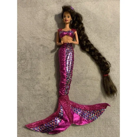Vintage Jewel Hair Mermaid Teresa Barbie Doll Mattel 1995 With Earrings Outfit‎